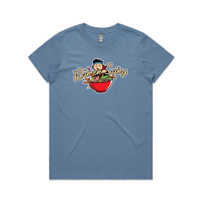 Women's Ramen Gang Crew T-Shirt (oversized boy logo) Thumbnail