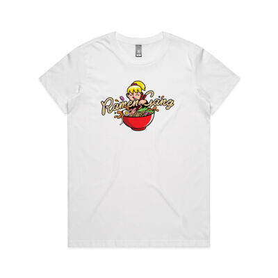 Women's Ramen Gang Crew T-Shirt (oversized girl logo) Thumbnail