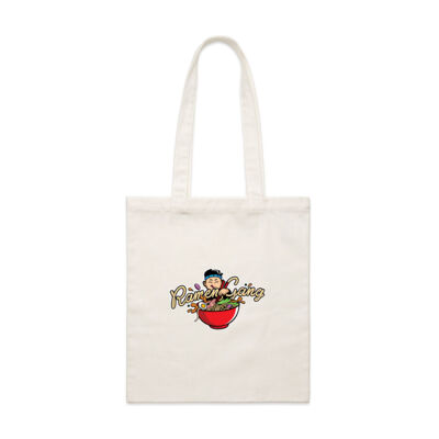 Ramen Gang Small Tote Bag (both logos) Thumbnail